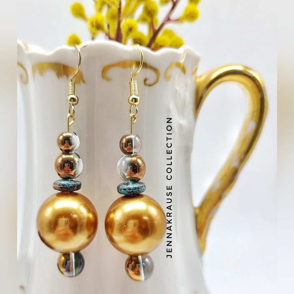 🆕️ OOAK Metallic Earrings A1